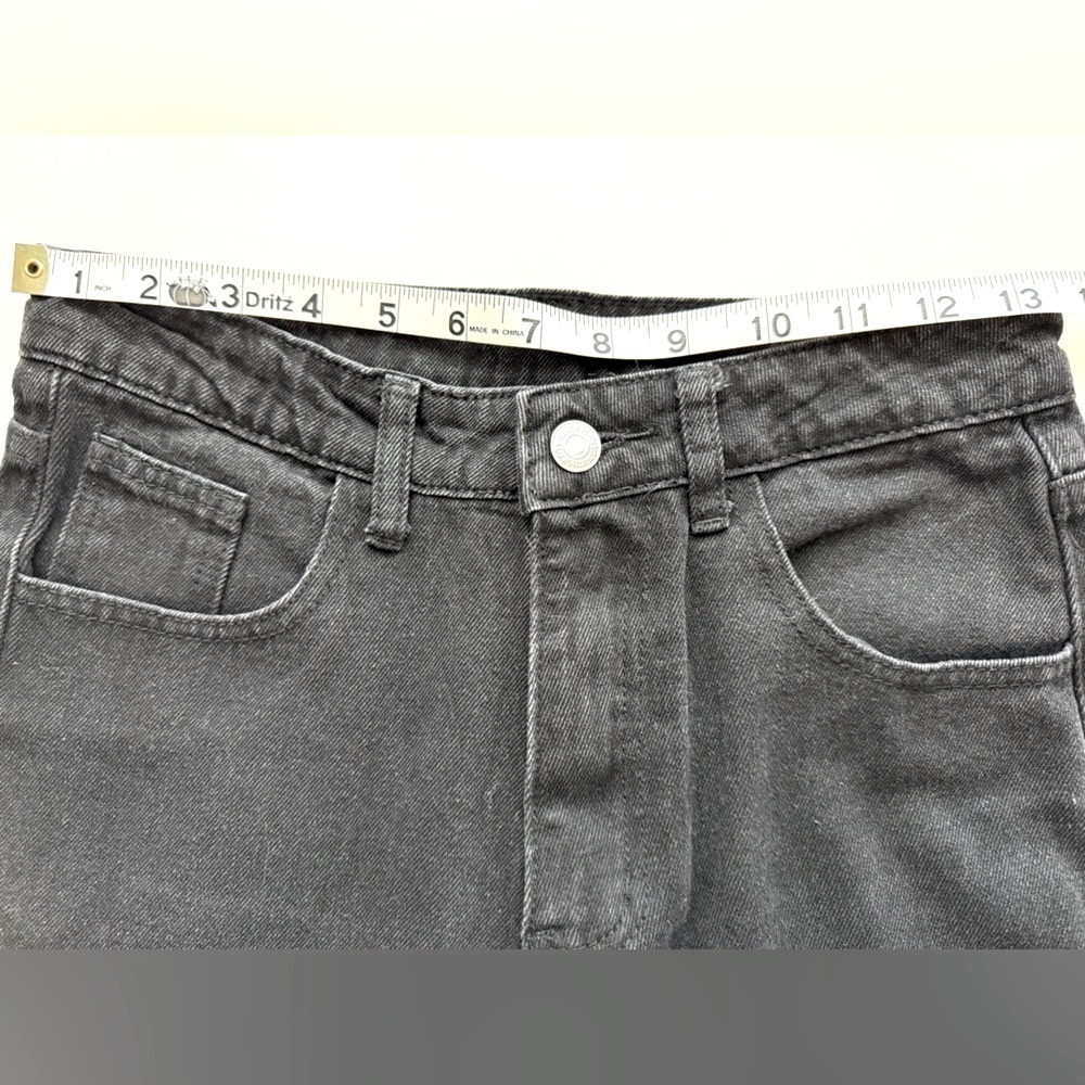 2 Pairs of NEW SHEIN Jeans Black and Blue (xs) Denim (sm) - never seen worn - Picture 12 of 15